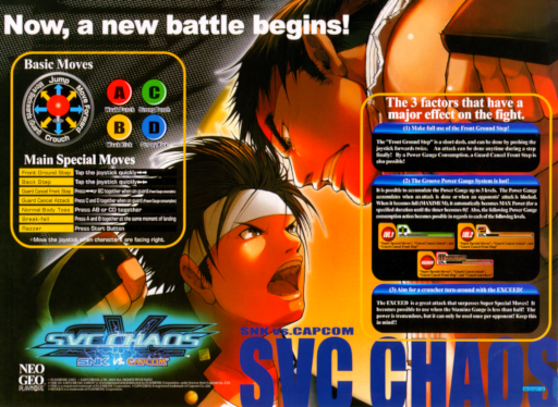 SNK vs. Capcom - SVC Chaos (NGM-2690)(NGH-2690) Arcade Game Cover